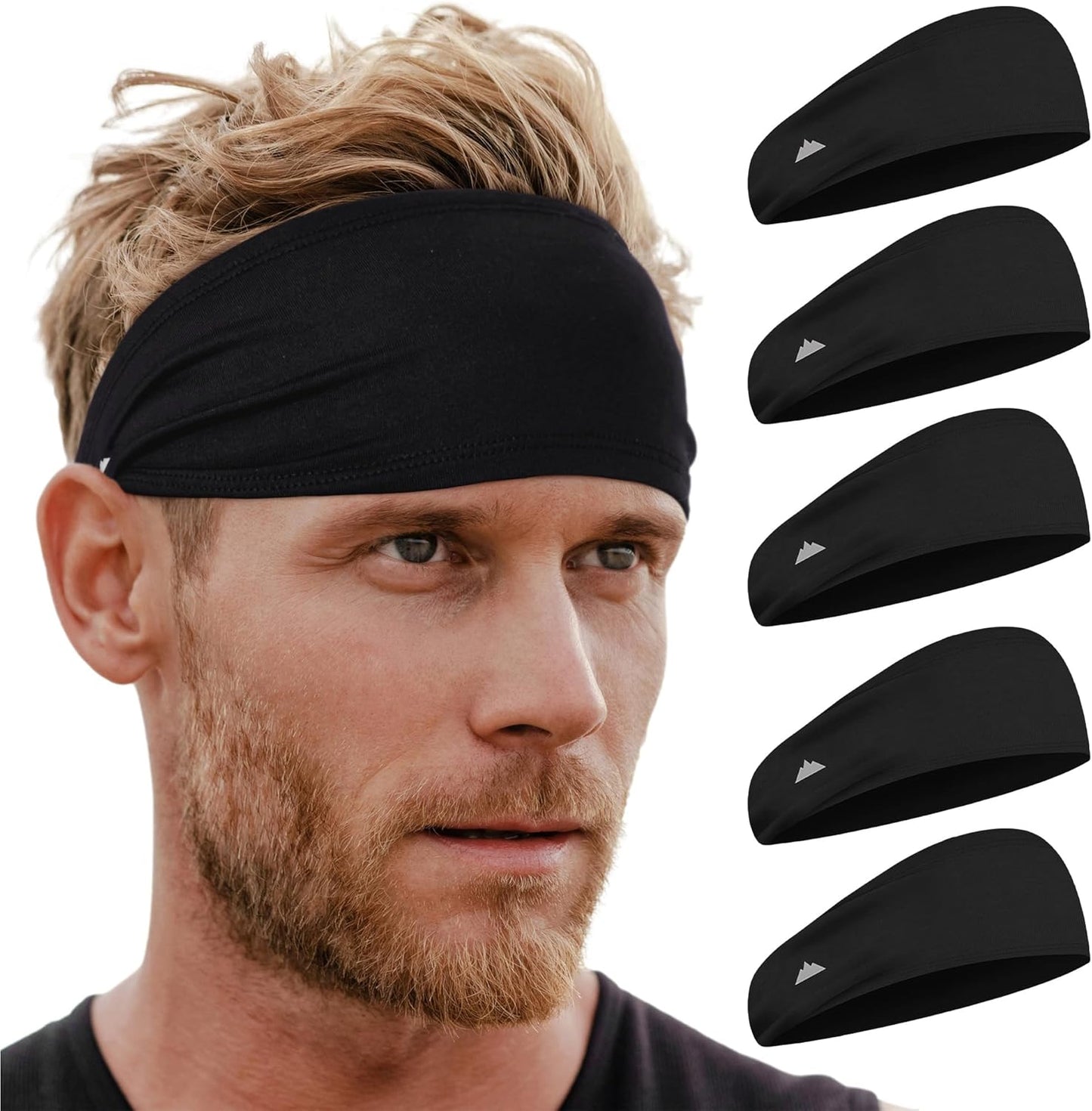 Tough Headwear Mens Headband | Sweat Headbands for Men Women Working Out Running Sports – Athletic Sweat Band Exercise