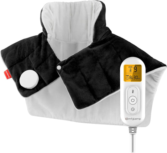 Heating Pad for Neck Shoulders Back, 2.6 Ib Weighted Heating Pad