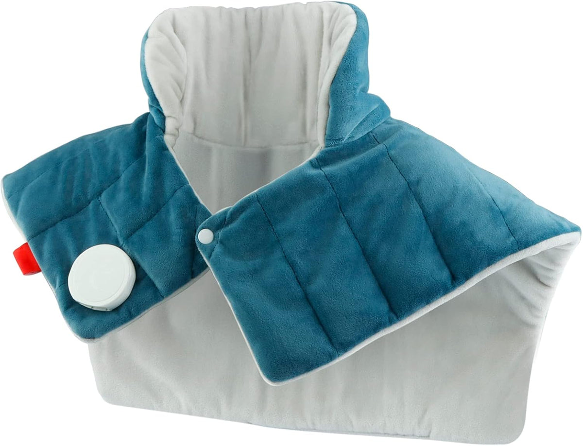Heating Pad for Neck Shoulders Back, 2.6 Ib Weighted Heating Pad