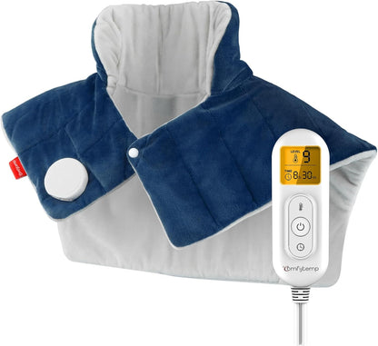 Heating Pad for Neck Shoulders Back, 2.6 Ib Weighted Heating Pad