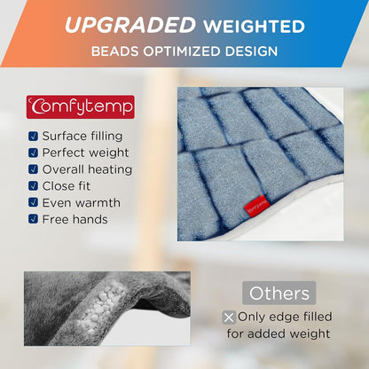 Heating Pad for Neck Shoulders Back, 2.6 Ib Weighted Heating Pad