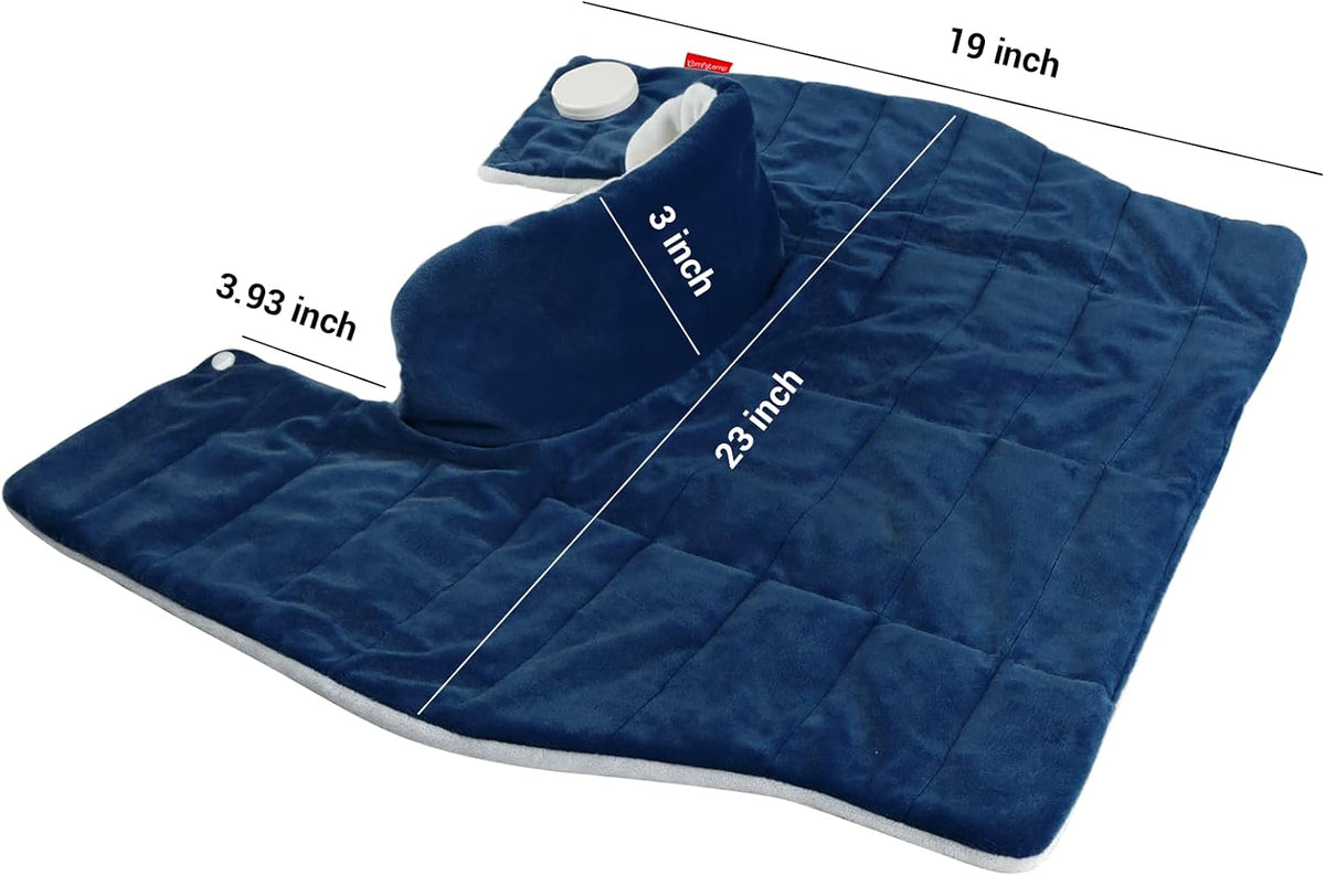 Heating Pad for Neck Shoulders Back, 2.6 Ib Weighted Heating Pad