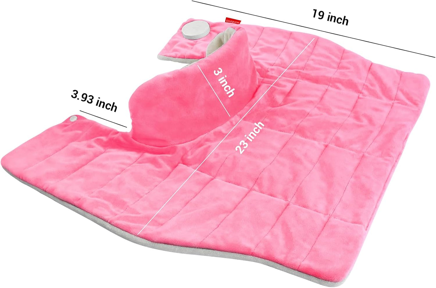 Heating Pad for Neck Shoulders Back, 2.6 Ib Weighted Heating Pad