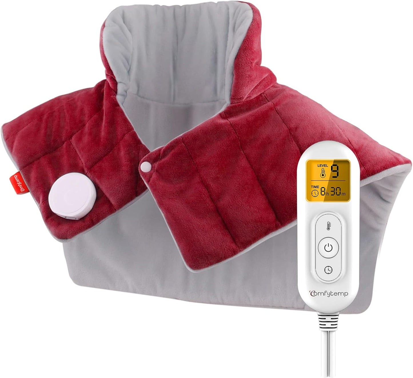 Heating Pad for Neck Shoulders Back, 2.6 Ib Weighted Heating Pad