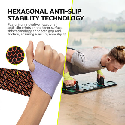 Adjustable Wrist Brace for Pain Relief, Carpal Tunnel & Tendonitis Support – Ergonomic Compression, Breathable & Anti-Slip Design, Fits Left & Right Hand, Ideal for Sports, Gaming & Office Use Purple