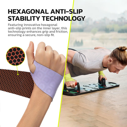 Adjustable Wrist Brace for Pain Relief, Carpal Tunnel & Tendonitis Support – Ergonomic Compression, Breathable & Anti-Slip Design, Fits Left & Right Hand, Ideal for Sports, Gaming & Office Use Purple