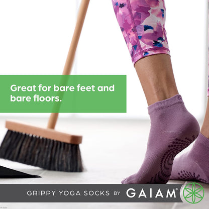 Grippy Studio Yoga Socks for Extra Grip in Standard or Hot Yoga