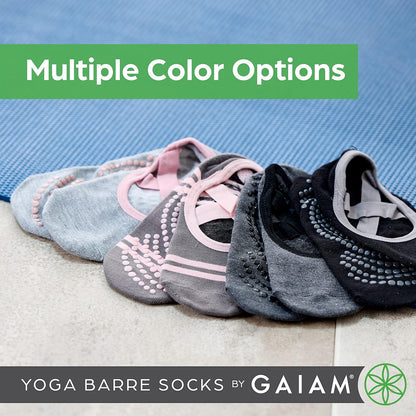 Grippy Studio Yoga Socks for Extra Grip in Standard or Hot Yoga