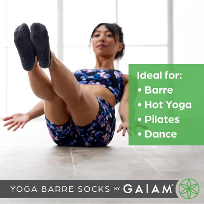 Grippy Studio Yoga Socks for Extra Grip in Standard or Hot Yoga