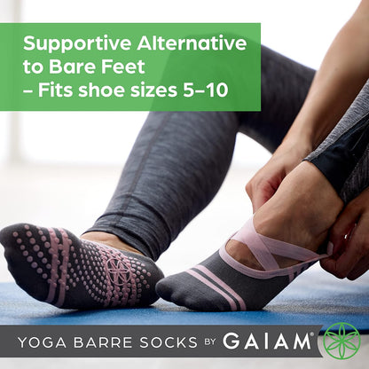 Grippy Studio Yoga Socks for Extra Grip in Standard or Hot Yoga