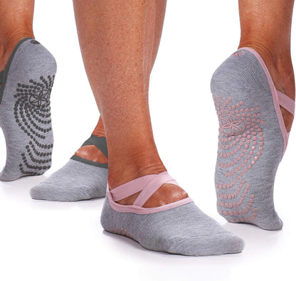 Grippy Studio Yoga Socks for Extra Grip in Standard or Hot Yoga