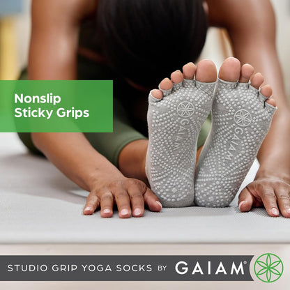 Grippy Studio Yoga Socks for Extra Grip in Standard or Hot Yoga