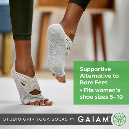Grippy Studio Yoga Socks for Extra Grip in Standard or Hot Yoga