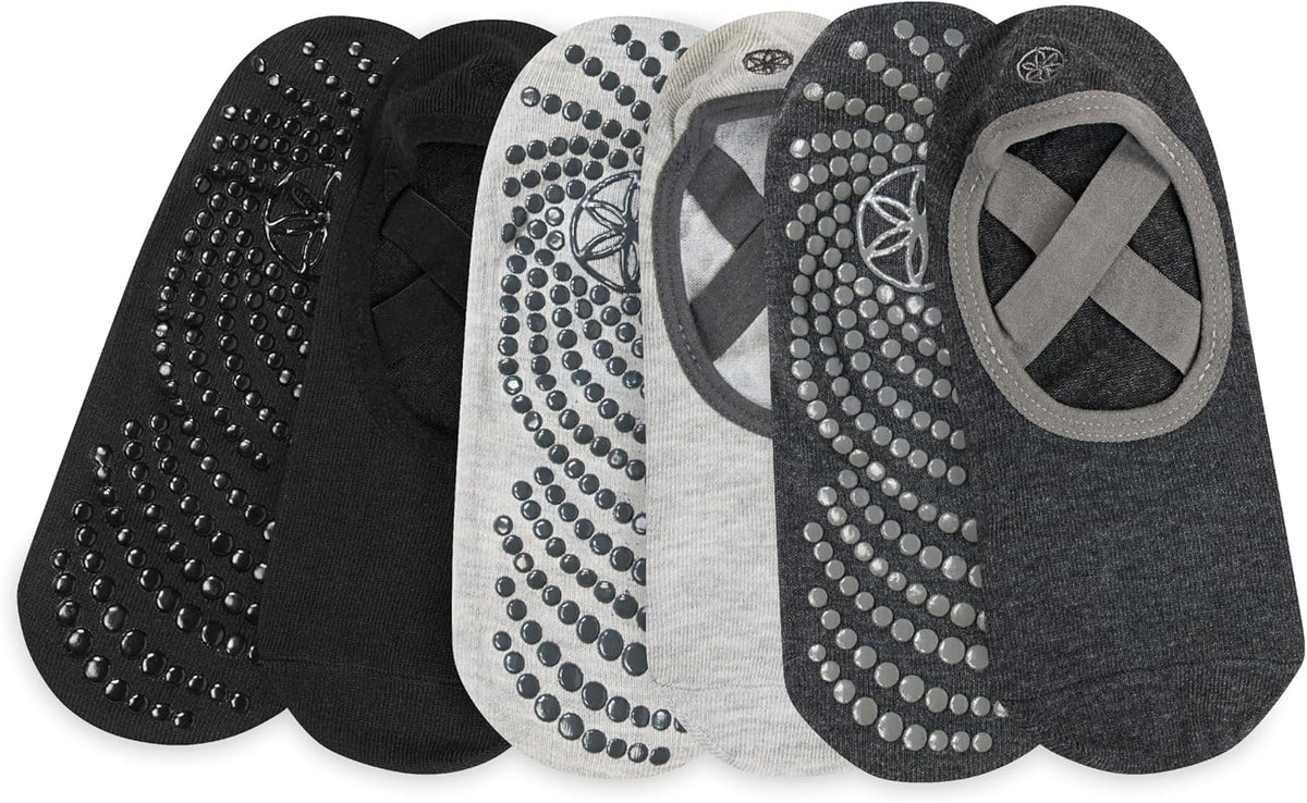 Grippy Studio Yoga Socks for Extra Grip in Standard or Hot Yoga