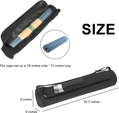 Yoga Mat Bag for Women & Men,Travel Yoga Gym Bag for 1/4" 1/3" Thick Exercise Yoga Mat,Fitness mat bag,sprot mat pouch