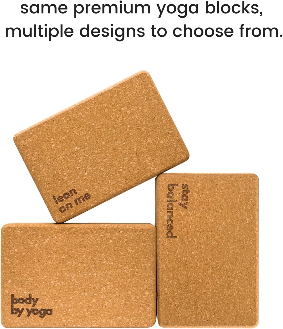 Cork Yoga Blocks 2 Pack – High Density Non Slip with Select Cork Grain for Chip-Resistant Durability | Extra Thick 4” for Support & Stability | Natural, Smooth, and Crumble Free