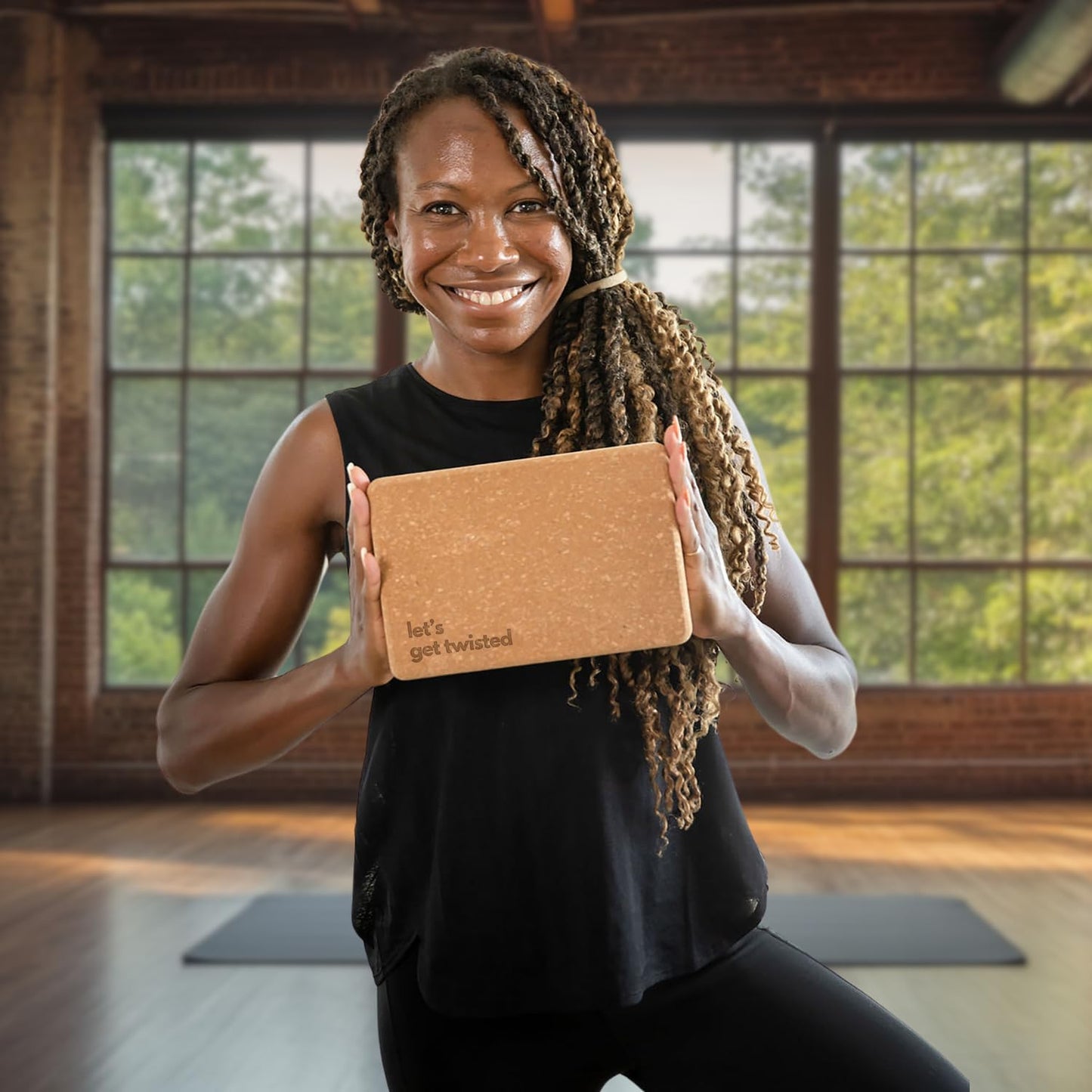 Cork Yoga Blocks 2 Pack – High Density Non Slip with Select Cork Grain for Chip-Resistant Durability | Extra Thick 4” for Support & Stability | Natural, Smooth, and Crumble Free