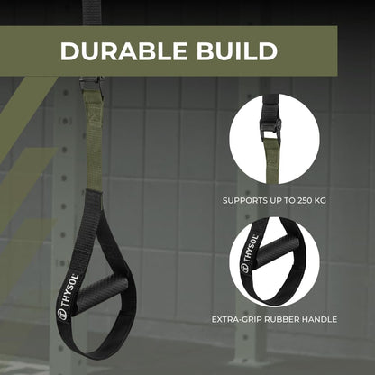 ® Resistance Trainer Pro Xtreme Straps Army | Sling Trainer Set with Adjustable Door Anchor | Fitness Home Workouts - Suitable for Travelling & for Training Indoor & Outdoor