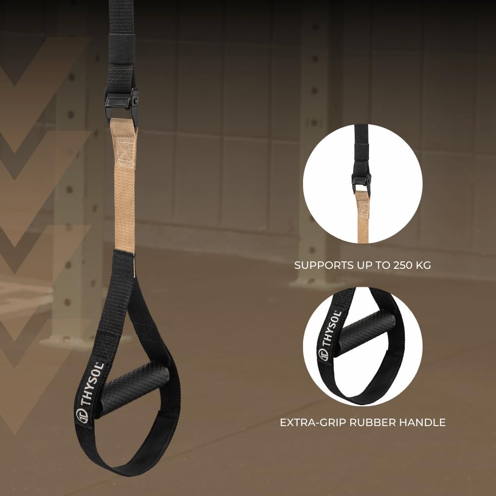 ® Resistance Trainer Pro Xtreme Straps Army | Sling Trainer Set with Adjustable Door Anchor | Fitness Home Workouts - Suitable for Travelling & for Training Indoor & Outdoor