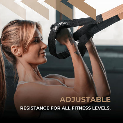 ® Resistance Trainer Pro Xtreme Straps Army | Sling Trainer Set with Adjustable Door Anchor | Fitness Home Workouts - Suitable for Travelling & for Training Indoor & Outdoor