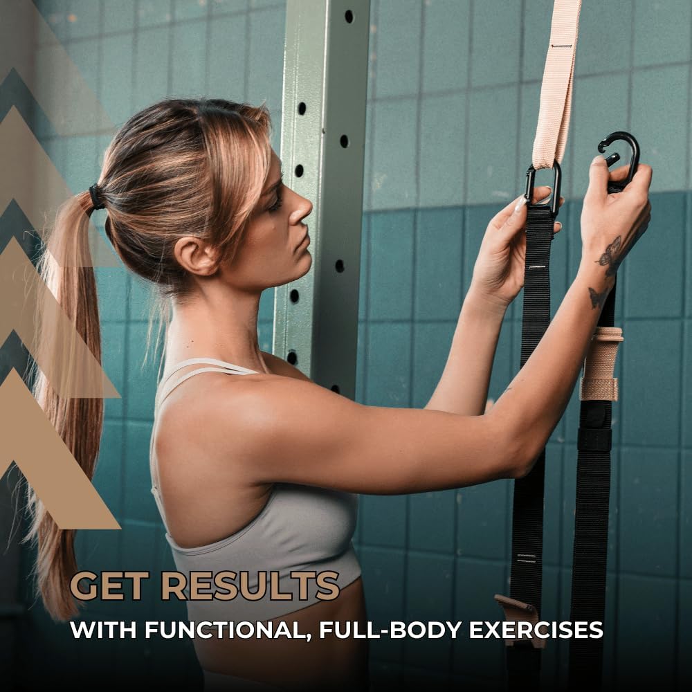 ® Resistance Trainer Pro Xtreme Straps Army | Sling Trainer Set with Adjustable Door Anchor | Fitness Home Workouts - Suitable for Travelling & for Training Indoor & Outdoor
