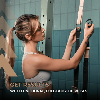 ® Resistance Trainer Pro Xtreme Straps Army | Sling Trainer Set with Adjustable Door Anchor | Fitness Home Workouts - Suitable for Travelling & for Training Indoor & Outdoor