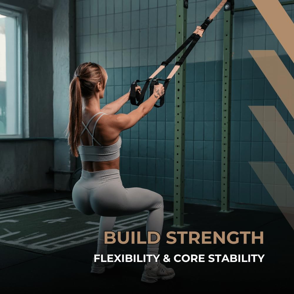 ® Resistance Trainer Pro Xtreme Straps Army | Sling Trainer Set with Adjustable Door Anchor | Fitness Home Workouts - Suitable for Travelling & for Training Indoor & Outdoor
