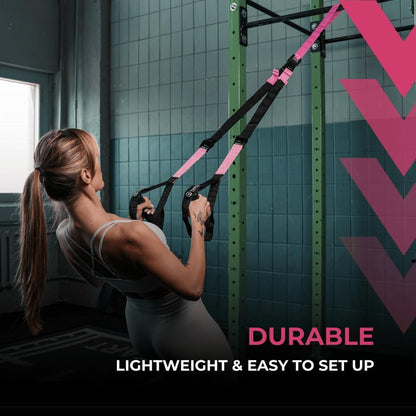 ® Resistance Trainer Pro Xtreme Straps Army | Sling Trainer Set with Adjustable Door Anchor | Fitness Home Workouts - Suitable for Travelling & for Training Indoor & Outdoor