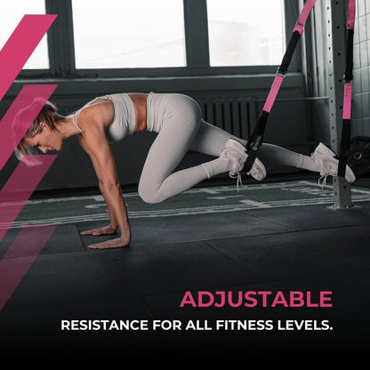 ® Resistance Trainer Pro Xtreme Straps Army | Sling Trainer Set with Adjustable Door Anchor | Fitness Home Workouts - Suitable for Travelling & for Training Indoor & Outdoor