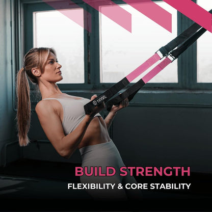 ® Resistance Trainer Pro Xtreme Straps Army | Sling Trainer Set with Adjustable Door Anchor | Fitness Home Workouts - Suitable for Travelling & for Training Indoor & Outdoor
