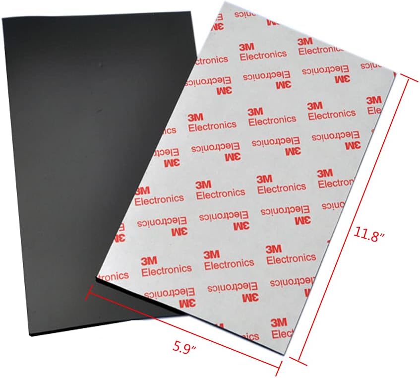 2 pcs Anti-Slip Pads Silicone Rubber Plastic Pads 150x300mm 3M Self-Stick Adhesive Non Slip Mats for Furniture Fixator Protector Mat (6x12inch)