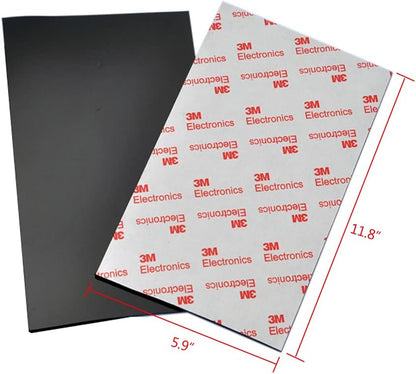 2 pcs Anti-Slip Pads Silicone Rubber Plastic Pads 150x300mm 3M Self-Stick Adhesive Non Slip Mats for Furniture Fixator Protector Mat (6x12inch)