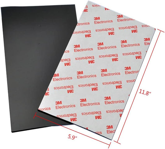 2 pcs Anti-Slip Pads Silicone Rubber Plastic Pads 150x300mm 3M Self-Stick Adhesive Non Slip Mats for Furniture Fixator Protector Mat (6x12inch)
