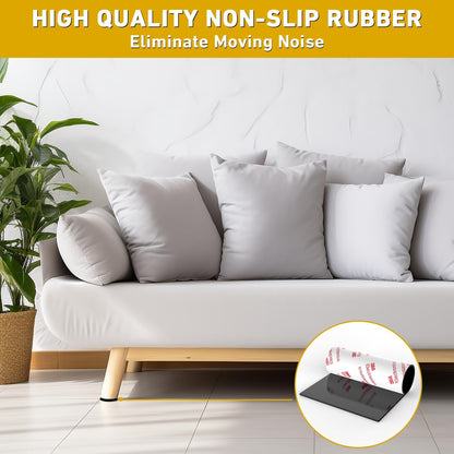 2 pcs Anti-Slip Pads Silicone Rubber Plastic Pads 150x300mm 3M Self-Stick Adhesive Non Slip Mats for Furniture Fixator Protector Mat (6x12inch)