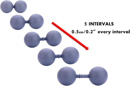 Peanut Massage Ball Roller, Double Lacrosse Ball, Acupoint Myofascial Release Muscle Knot Relaxer Mobility Trigger Point for Physical Therapy Self Deep Tissue Manual Massager Equipment Tool Set