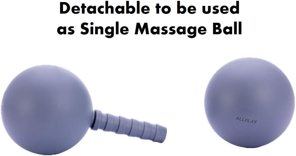Peanut Massage Ball Roller, Double Lacrosse Ball, Acupoint Myofascial Release Muscle Knot Relaxer Mobility Trigger Point for Physical Therapy Self Deep Tissue Manual Massager Equipment Tool Set