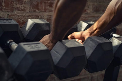 Rubber Coated Hex Dumbbell Set with Storage Rack, 100/150/200/550 LB Hand Weight Set with Anti-Slip Grip for Home Gym