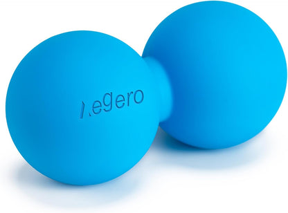 Peanut Massage Ball-Double Lacrosse Massage Ball, Mobility Ball for Myofascial Release,Yoga Therapy,Trigger Point Therapy,Muscle Knots and Acupoint Massage (Blue Firm Ball)