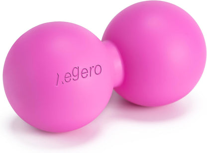 Peanut Massage Ball-Double Lacrosse Massage Ball, Mobility Ball for Myofascial Release,Yoga Therapy,Trigger Point Therapy,Muscle Knots and Acupoint Massage (Blue Firm Ball)