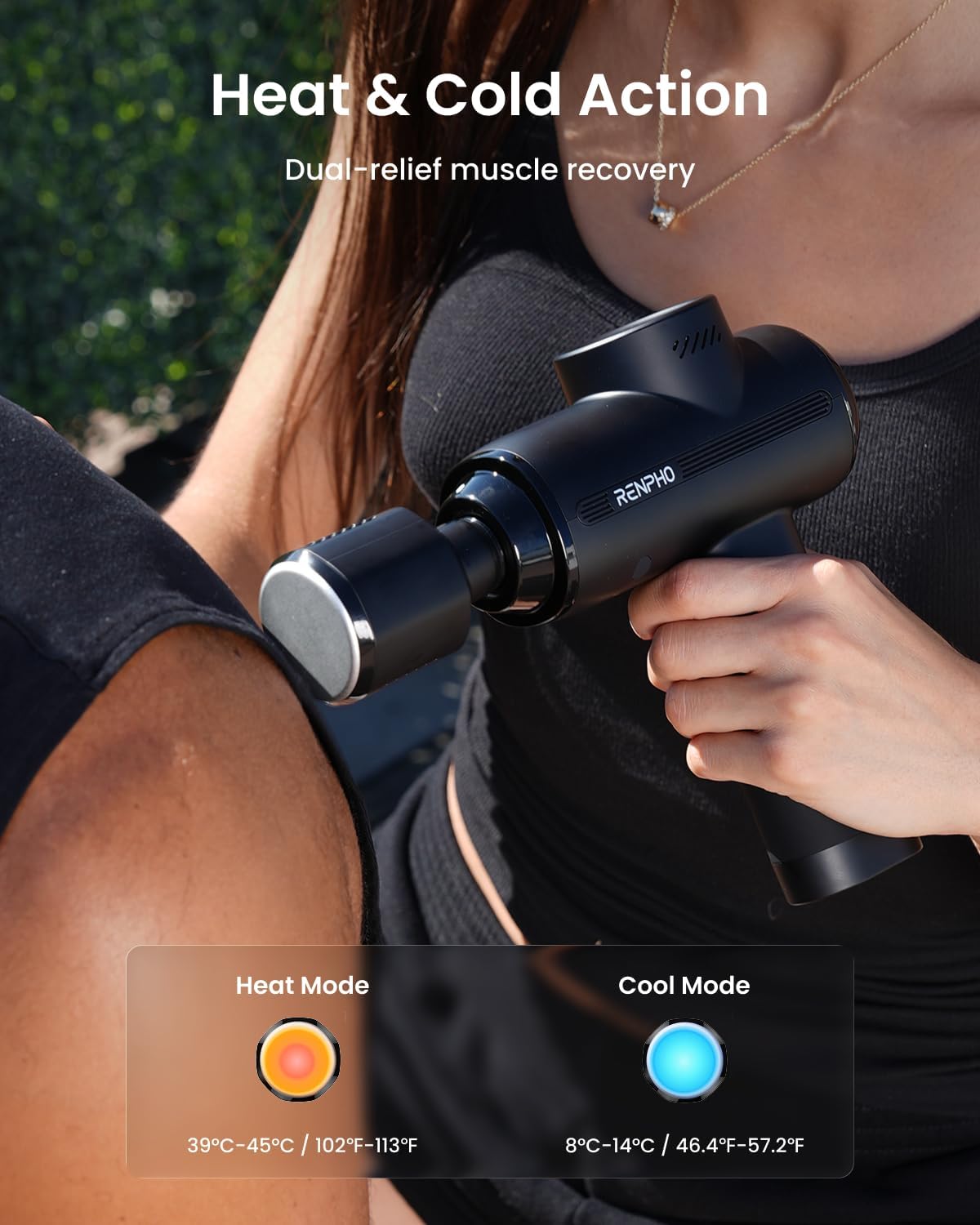 Active Thermacool 2 Massage Gun with Intuitive Heat and Cold Control