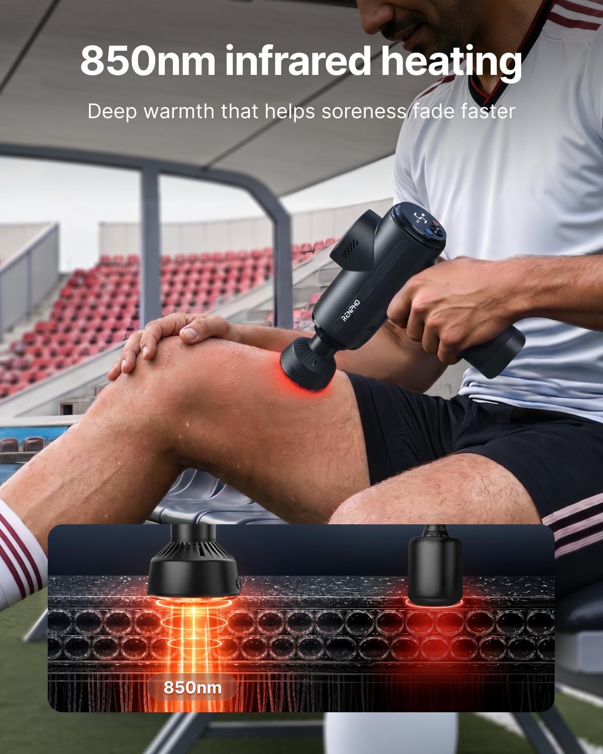 Active Thermacool 2 Massage Gun with Intuitive Heat and Cold Control