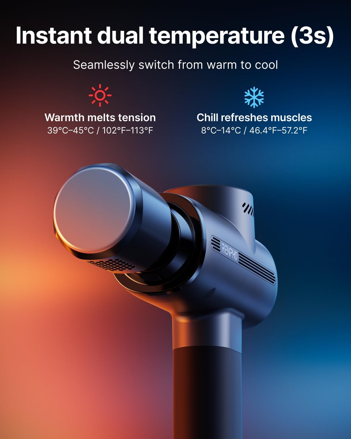Active Thermacool 2 Massage Gun with Intuitive Heat and Cold Control