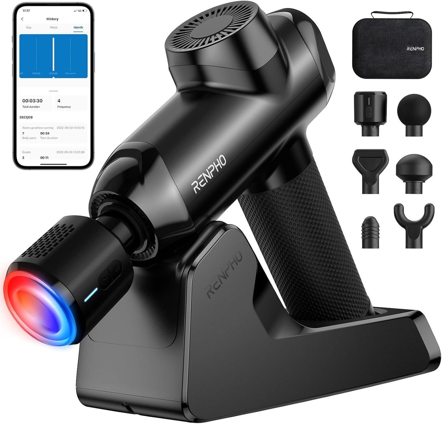 Active Thermacool 2 Massage Gun with Intuitive Heat and Cold Control