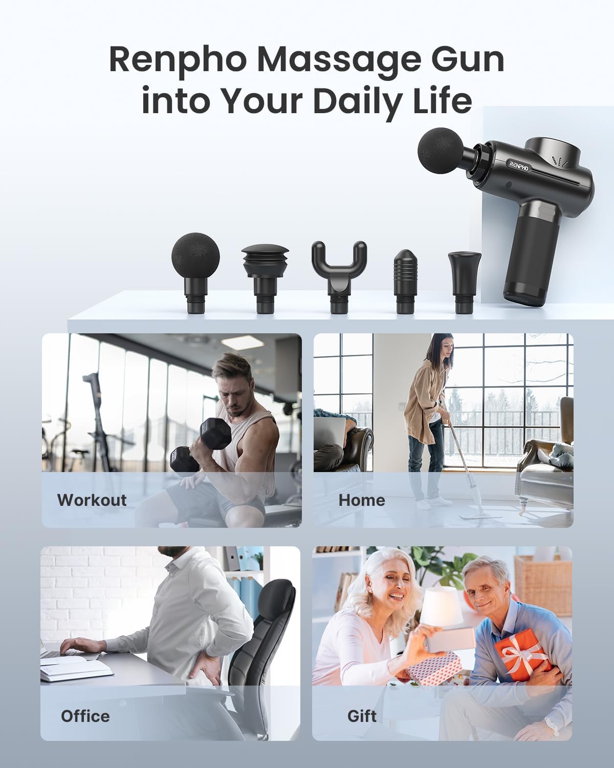 Active Thermacool 2 Massage Gun with Intuitive Heat and Cold Control