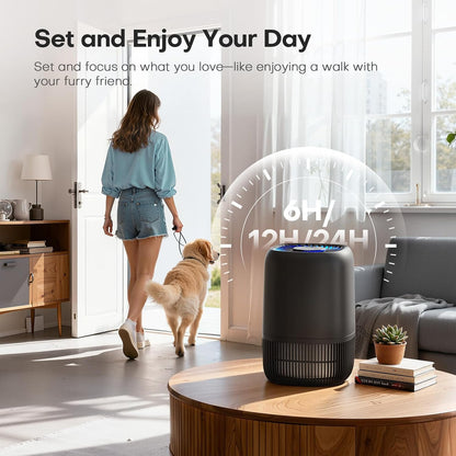 Air Purifiers for Home, High Efficiency Filter Up to 1076 Ft², White