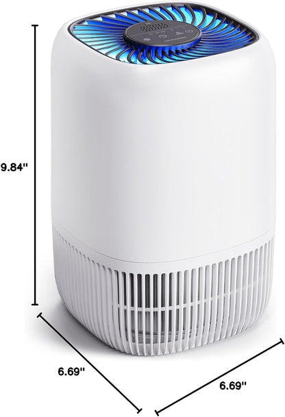 Air Purifiers for Home, High Efficiency Filter Up to 1076 Ft², White