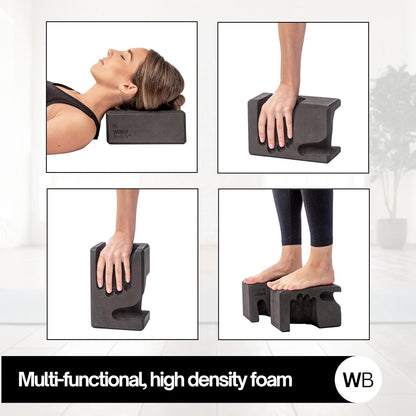 ® Hand-Shaped Ergonomic Yoga Blocks for Optimal Wrist Support During Yoga, Pilates, Pushups, Planks, and Handstands - Patented Non Slip Blocks for Enhanced Stability and Comfort.
