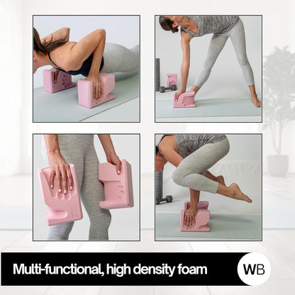 ® Hand-Shaped Ergonomic Yoga Blocks for Optimal Wrist Support During Yoga, Pilates, Pushups, Planks, and Handstands - Patented Non Slip Blocks for Enhanced Stability and Comfort.