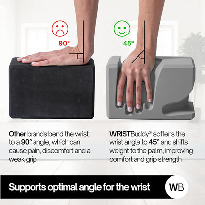 ® Hand-Shaped Ergonomic Yoga Blocks for Optimal Wrist Support During Yoga, Pilates, Pushups, Planks, and Handstands - Patented Non Slip Blocks for Enhanced Stability and Comfort.