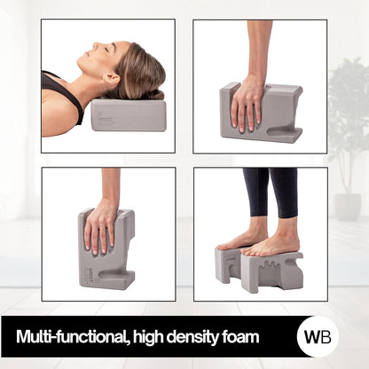 ® Hand-Shaped Ergonomic Yoga Blocks for Optimal Wrist Support During Yoga, Pilates, Pushups, Planks, and Handstands - Patented Non Slip Blocks for Enhanced Stability and Comfort.